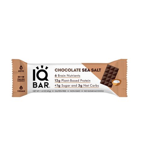IQ BAR Protein Bars Paleo 45g x 12 - Vegan Keto Peanut Butter Chip 